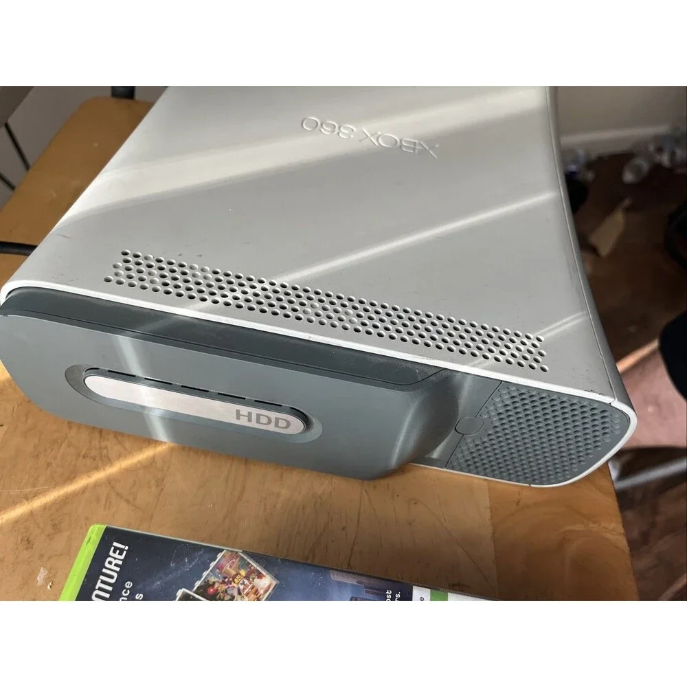 Microsoft Xbox 360 Lot 20GB HDD 3 Games TESTED with power supply and HDMI cable